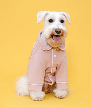 플로트 실내복파자마셔츠 강아지옷 인디핑크